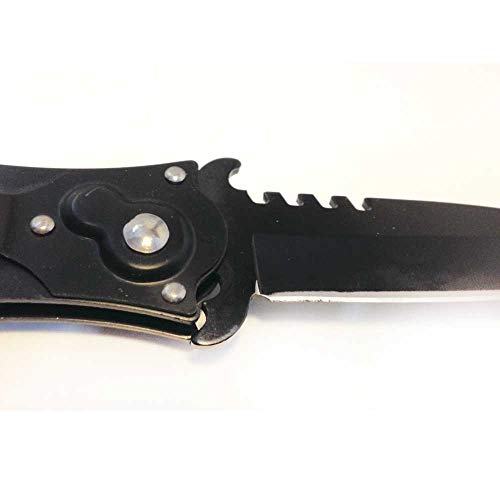 Canivete Tático preto com Clip - 2985