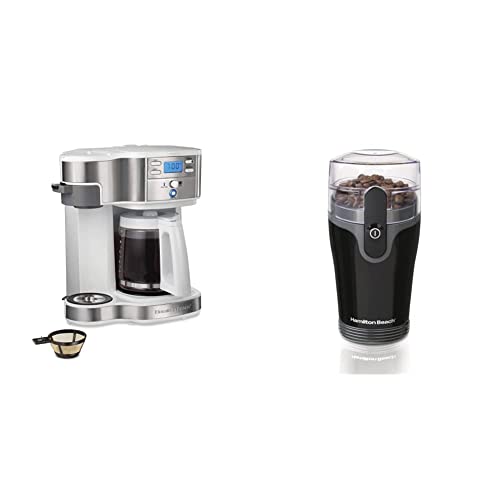 Cafetera programable 2 en 1 con molinillo 12 tazas