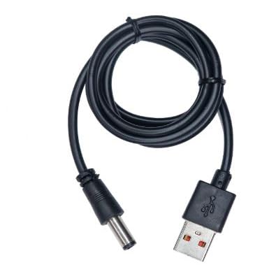 5A AC Power Supply USB Charging Cable with 5.5mm DC Male Plug for Rechargeable LED Headlamp, Flashlight, Torch, Emergency Light & DIY Electronic Devices-image-41
