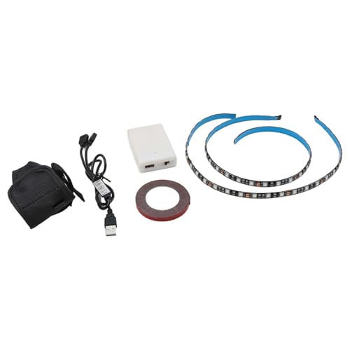 Lagomloot LED Light Strip Kit for Xiaomi Electric Scooters M365,Pro & Max Models Waterproof PVC Strip,Multi-Color RGB Flash Modes,Easy-Tie Installation,120g
