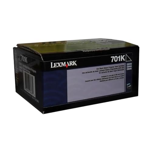 Cartouche de toner Noir Lexmark 70C10K0 original pour imprimante CS410n