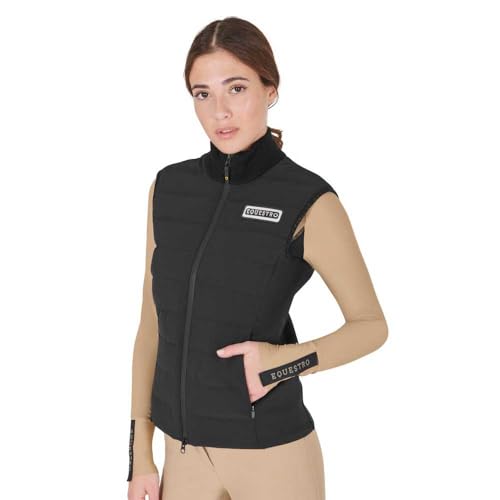 Smanicato donna Equestro XS veste technique zippée col haut à côtes