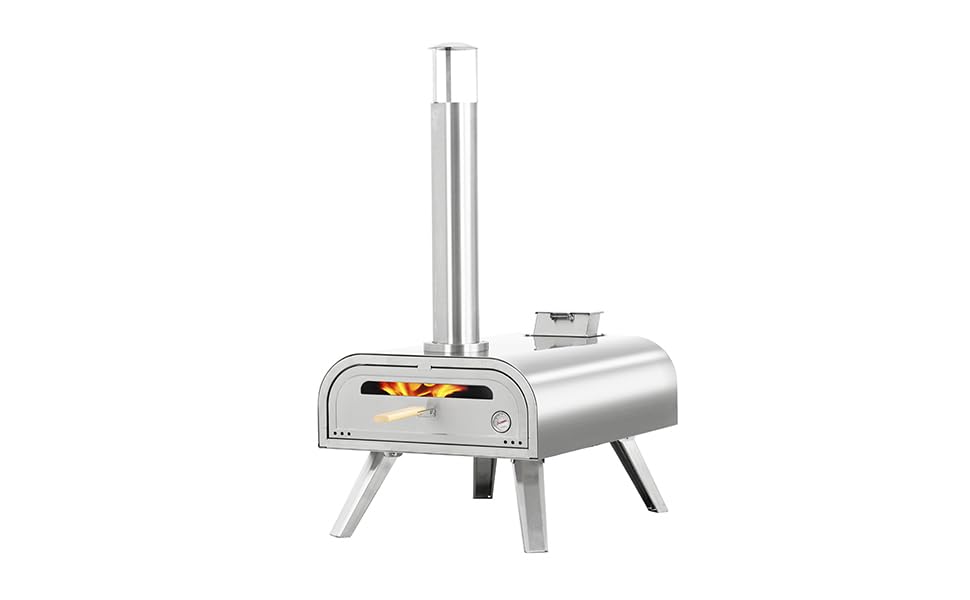 BIGHORN Grand Four à Pizza en Acier Inoxydable 16