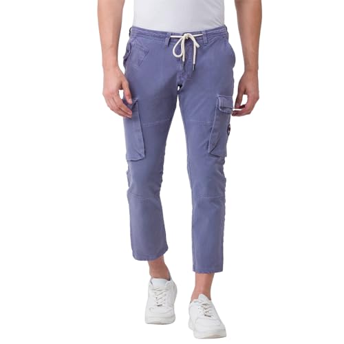 Image of Spykar Men's Mid Rise Regular Fit Cotton Pant (8907966888326P)