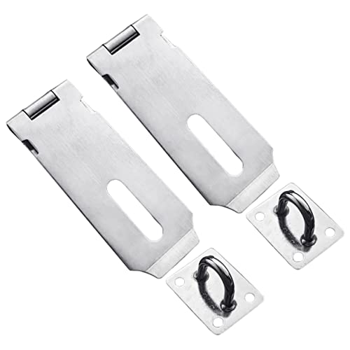 Mipcase Door Latch Lock Garage Door Lock Kit Padlock Hasp Latches for Home Office Hotel