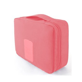 Image of Styleys Nylon & Polyester Toiletry Bag (Peach S1028)
