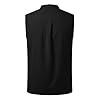 Canotte Sportive Uomo Canottiera Cotone E Lino Leggera Canotta Senza Manica Fitness Tank Top Canottiere Traspirante Gilet Muscolo Contenitiva Elasticizzata Elegante Canotta Running Estiva #4
