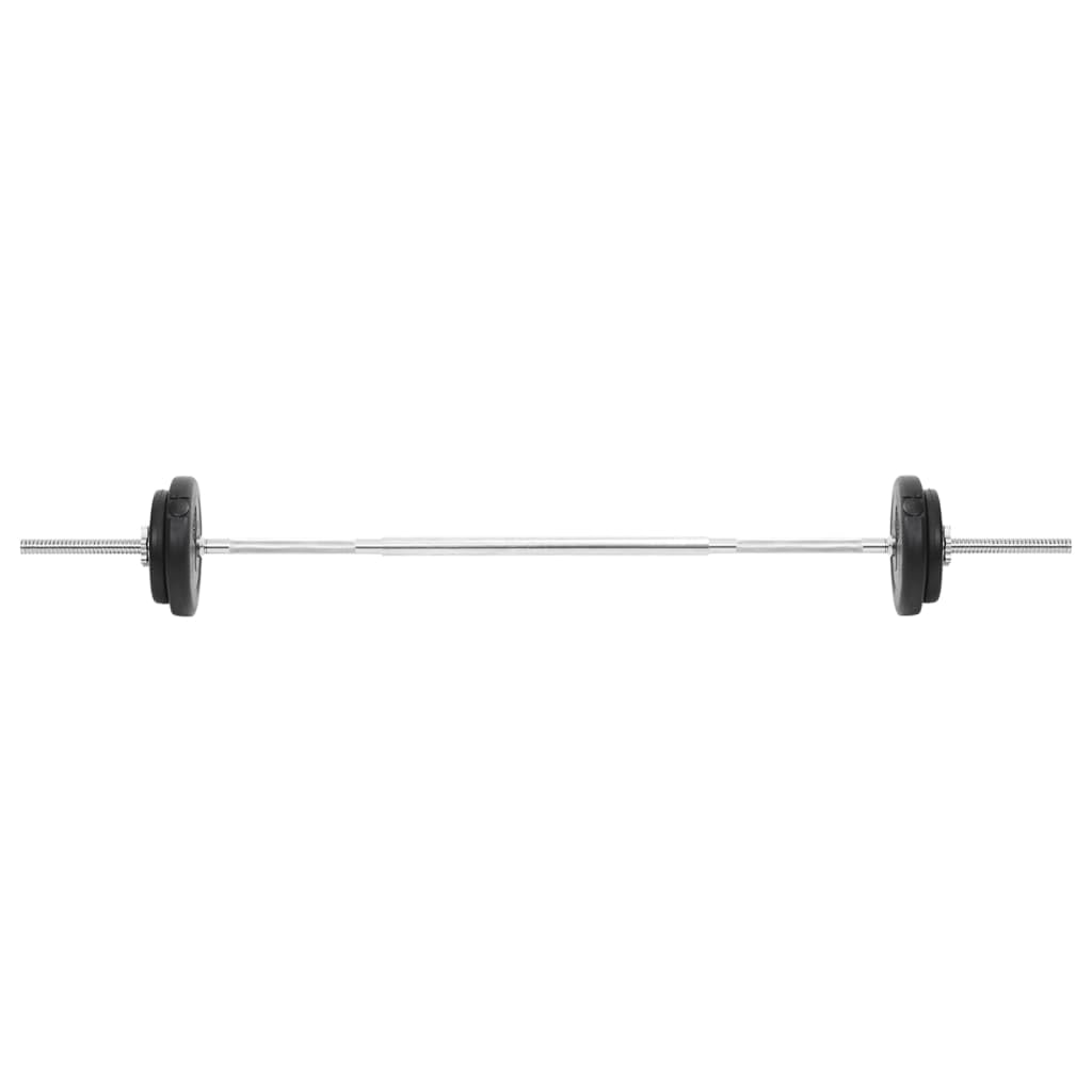 vidaXL Langhantel Kurzhantel Set Hantelset Hantelstange Langhantelstange Dumbbell Hantelscheiben Hantel Krafttraining Gewichtsscheibe 30kg