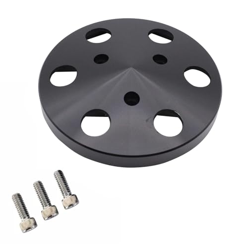 Black Billet Aluminum Air Conditioning AC Clutch Cover with bolts Fits for Sanden 508 Compressor