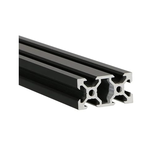 Profilé aluminium v-slot 2040 noir avec finition anodisée pour projet haut de gamme