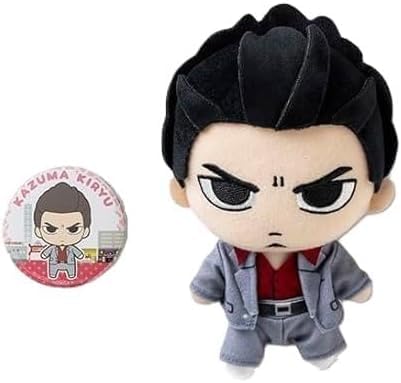 Amazon.co.jp: 龍が如く ぬいぐるみ＆缶バッジセット 極 桐生 一馬