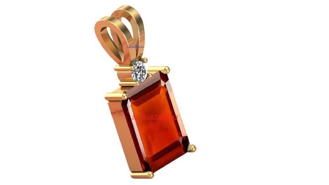 Pendentif gomed hessonite 7 Ratti pour surmonter les blocages astro