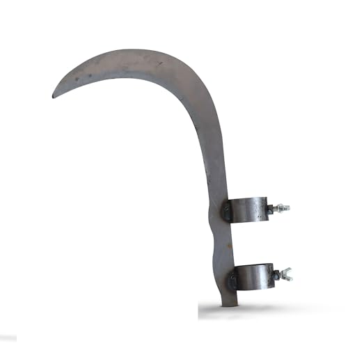 Image of Anandi Green's Gardening Sickle with Sharp Curved Blade | High Carbon Steel Grass Cutter | Hand Tool for Weeding, Harvesting & Farming Use