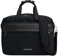 TOMMY HILFIGER TH NYLON WORKBAG AM0AM13619 Herren Computertasche, Schwarz (Schwarz), Einheitsgröße, Schwarz (Schwarz), One Size