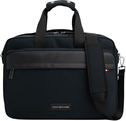 Tommy Hilfiger TH Nylon Workbag AM0AM13619 sac d'ordinateur noir pour protéger vos outils de travail