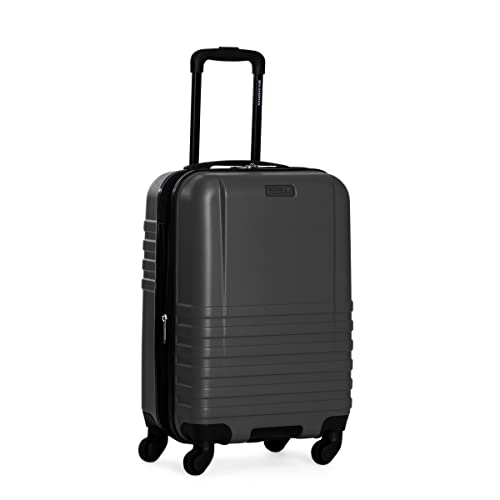 Ben Sherman Hereford Spinner Travel Upright Luggage, Grey, 20-Inch Carry On4