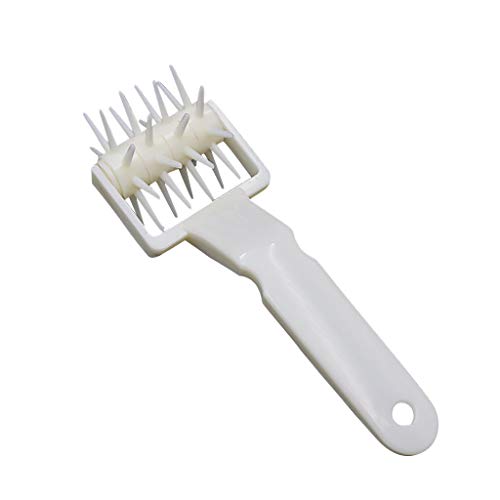 Easytoy Pizza Hole Puncher WheelStainless Steel Cake Pie Pizza Cookies Bread Pastry Dough Docker Needle Roller Wheel Hole Punch Baking Tool S