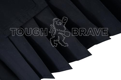 Men’s Black Utility Kilt 100% Cotton Jeans with Cargo Pockets Sizes 34-484