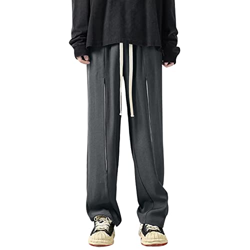 LAOSU Pantalon De Travail Cargo pour Hommes Décontracté Classique Mode Elastique Jean Baggy Pantalons De Survêtement Sport Ensemble Jogging Mixte avec Poches Pantalon Thailandais Taille 29 Jean