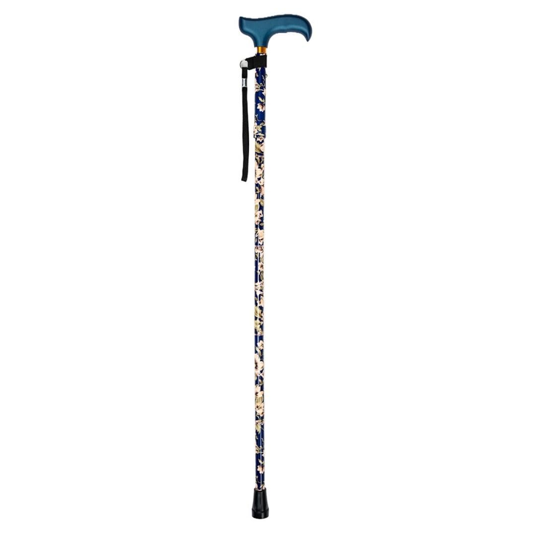 Bastón para Mayores y Adultos Mini, Plegable y Portátil, Altura Ajustable 84-92 cm, Puño de Madera, Bastón para Caminar y Pasear, 380 g