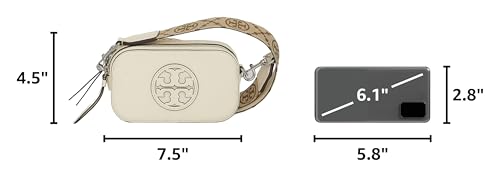 Image of Tory Burch Women's Mini Miller Crossbody Bag, New Ivory, Off White, One Size