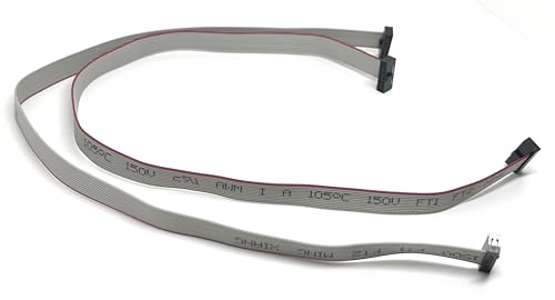 2-Pack 30cm 6 pulgadas 12P 1.27mm 12 Pin Female IDC miniatura 2