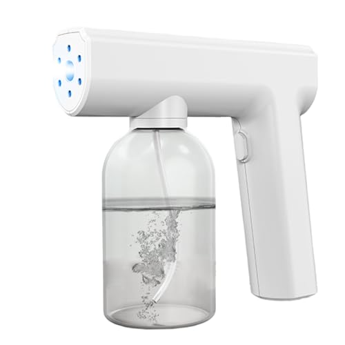 Upiulote Atomizer Sprayer with Blue Light, 300ml Handheld Disinfecting Fogger, ...