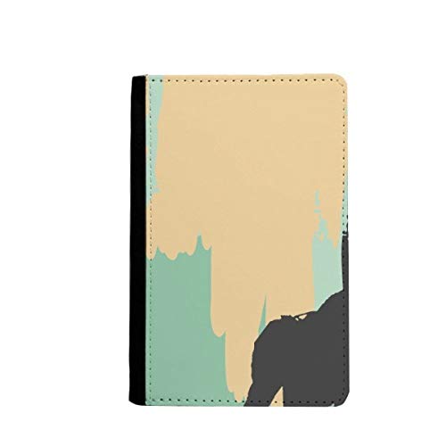 Étui portefeuille de voyage plantes jaunes 3.7x5.8" multicolore
