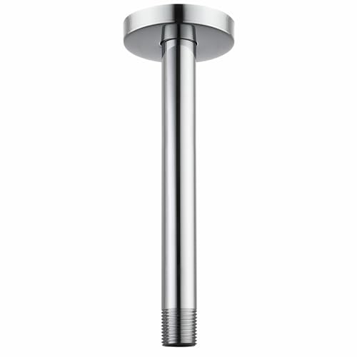 Bras de Douche Voolan Avec Bride, Tuyau de Douche Fixe Monté au Plafond, Bras de Remplacement de Douche à Effet Pluie Droit pour Salle de Bain, Connexion...