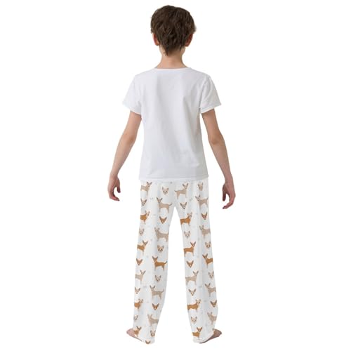 Boys' Pants Dog Cute Animal Paws Long Bottoms Jogger Pants Elastic Waist Trousers with Pockets S-XL3