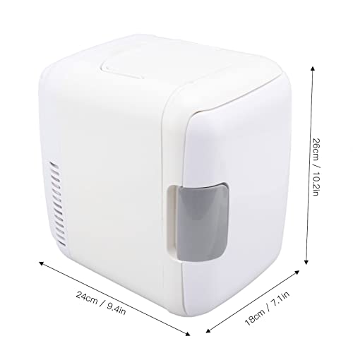 Mini geladeira, 4 litros/6 latas portátil termoelétrico e aquecedores para cuidados com a pele, bebi