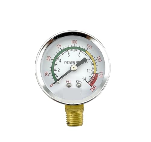 Manomètre 0-200 PSI 2 pouces pour réparer les fuites d'air et contrôler la pression