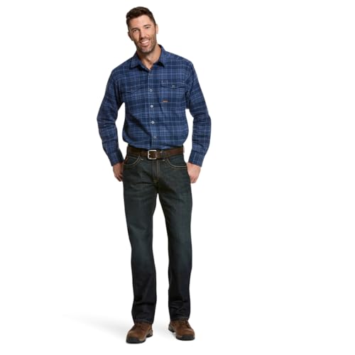Image of Ariat Rebar M5 Straight DuraStretch Edge Straight Leg Jean 29W x 32L Cobalt