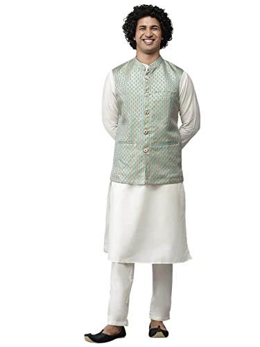 Ensemble pyjama homme soie See Designs, le cadeau de nuit idéal vert mer 2XL