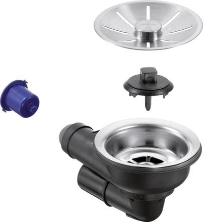 Blanco 3,5 Ablaufgarnitur manuell InFino gebürstet, grau