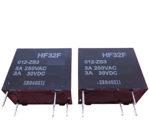Relais HF32F-012-ZS3 JZC-32F pour circuit imprimé 12VDC 5 broches lot de 50 pièces