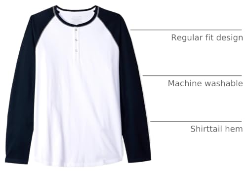 Image of Amazon Essentials Men's Long-Sleeve Henley Shirt