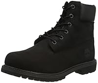 Timberland Women's Premium Waterproof 6-Inch Boot, Black Waterbuck, US 5
