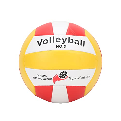 Volleyball taille 5 en cuir souple pour entraînement en intérieur et extérieur