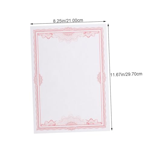 Papier à certificats vierges rouge 150g imprimable pour diplôme et bénévolat - 2