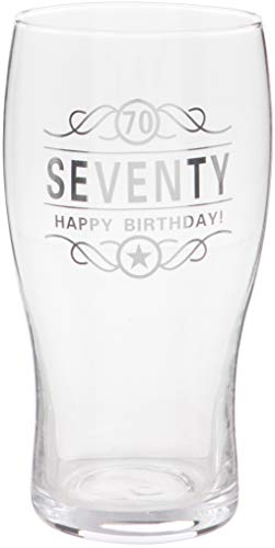 Maturi 70th Birthday Beer Pint Glass - 570ml / 1 Pint Maturi 70th Birthday Beer Pint Glass - 570ml / 1 Pint