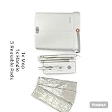 MYHOMiE Premium Flat Mop and Bucket Set - Separates Clean & Dirty Water - Compact & Lightweight - 2 Chamber Floor Cleaning System - 360 Rotating Head - 3 Microfibre Reusable Mop Pads Included - Image 8