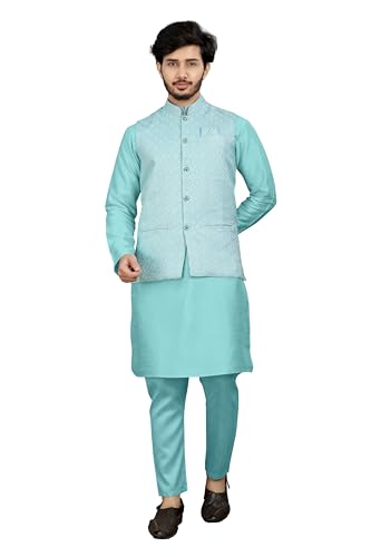 Image of Trustous Traditional Men's Kurta Koti Set (3 PCS SET)