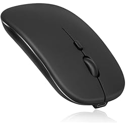 Ratón Bluetooth Para Tablet Samsung Rechargeable 2.4GHz Wireless Bluetooth Mouse for Samsung Galaxy Tab A 10.1 Inch (2019), Wireless Bluetooth Mouse Designed for Laptop, PC, Mac, iPad Pro, Computer, Tablet, Android