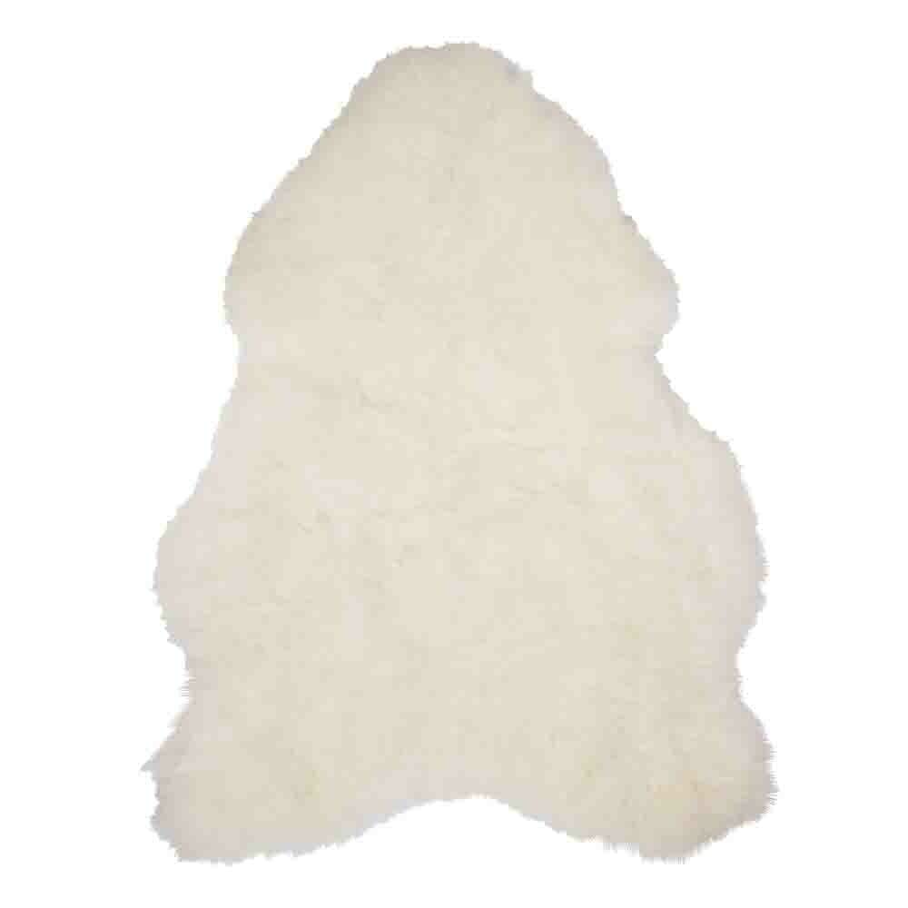 La Fourrure Le Mouton Islande Rasé Blanc 105x60x5cm