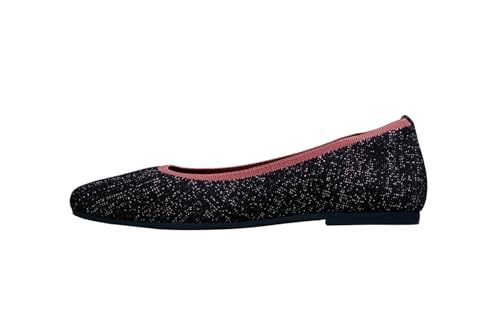 Image of Neeman's Metallic Square Flats for Women | Ballerinas & Slip On Casual Shoes| Comfortable & Flexiable