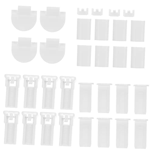 GRIRIW 32pcs Pleated Blinds Repair Kit Pom Material Replacement Accessories for Models Easy to Use Compatible Various Pleated Blinds