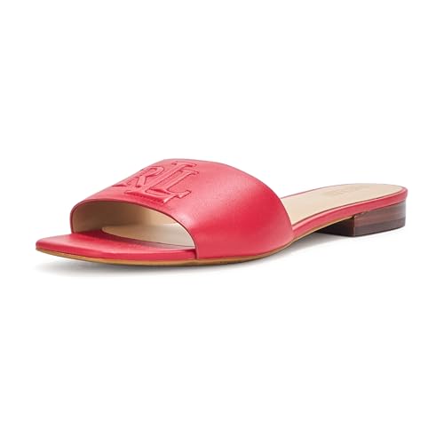 Lauren Ralph Lauren Women's Everley Nappa Leather Slide Sandal