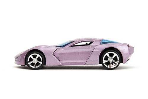 Pink Slips 1:32 W2 2009 Chevy Corvette Stingray Concept Die-Cast Car, Toys for Kids and Adults(Dusty Purple) - Image 3