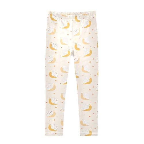 Girls Leggings Cute Smiling Snails Toddler Girls Clothes Leggings for Girls Toddler Girls Leggings 3-4T